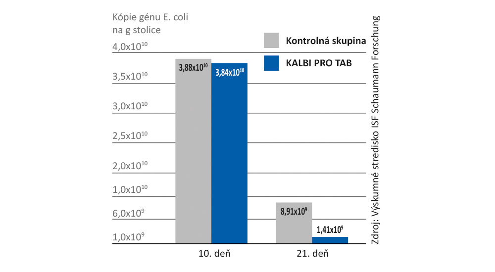 Baktérie mliečneho kvasenia v KALBI PRO TAB znižujú rozvoj a množenie patogénnych zárodkov
